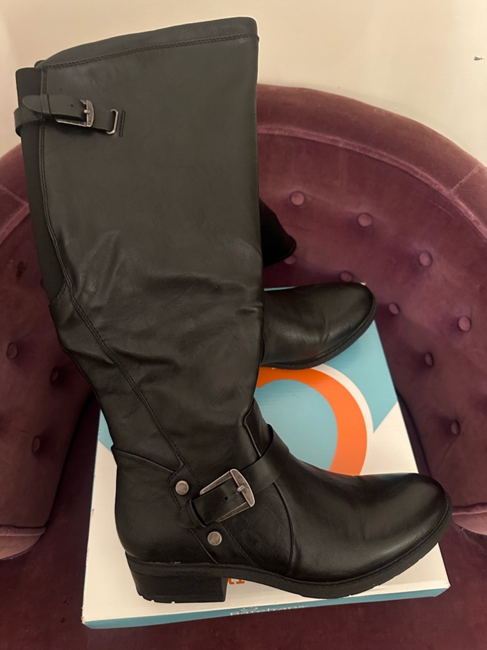 BareTraps Black Boots